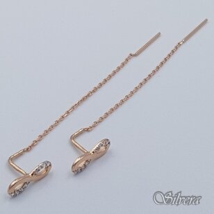 Auksiniai auskarai su cirkoniais AE132