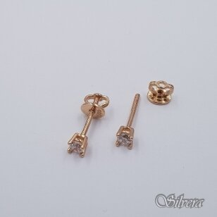 Auksiniai auskarai su cirkoniu AE418