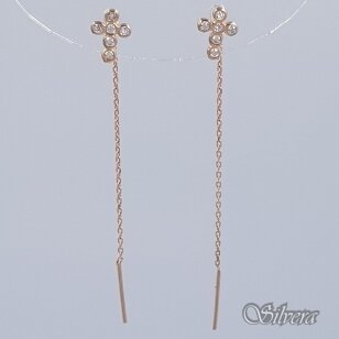 Auksiniai auskarai su cirkoniais AE131