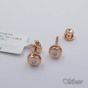 Auksiniai auskarai su deimantu AU989