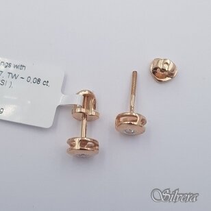 Auksiniai auskarai su deimantu AU989
