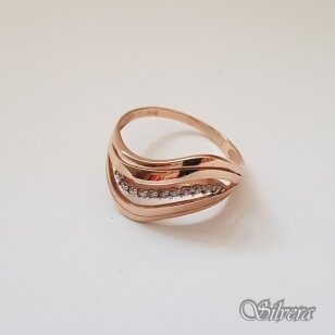 Auksinis žiedas su cirkoniais AZ10; 20 mm