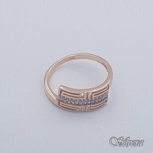 Auksinis žiedas su cirkoniais AZ413; 18,5 mm