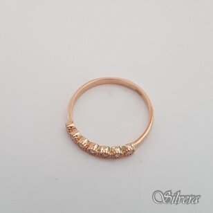 Auksinis žiedas su cirkoniais AZ52; 18 mm