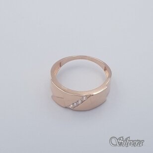 Auksinis žiedas su cirkoniais AZ551; 20 mm