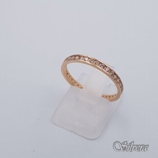 Auksinis žiedas su cirkoniais AZ591; 18 mm