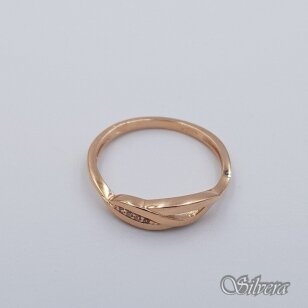 Auksinis žiedas su cirkoniais AZ599; 18 mm