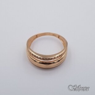Auksinis žiedas su cirkoniais AZ654; 18,5 mm