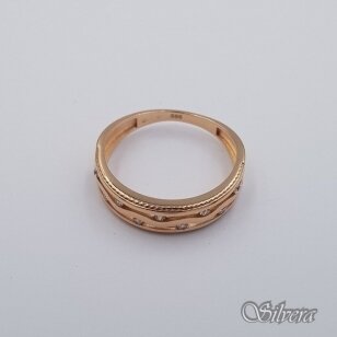 Auksinis žiedas su cirkoniais AZ661; 18,5 mm