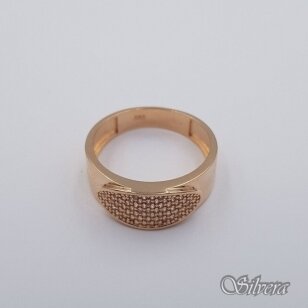 Auksinis žiedas su cirkoniais AZ663; 20 mm