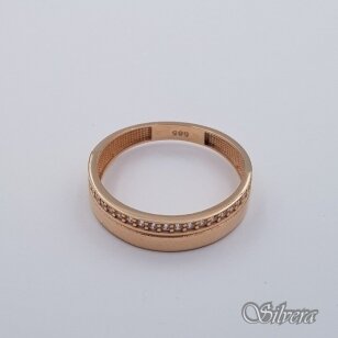 Auksinis žiedas su cirkoniais AZ678; 18,5 mm