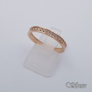 Auksinis žiedas su cirkoniais AZ714; 16,5 mm
