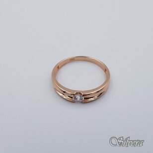 Auksinis žiedas su cirkoniu AZ564; 20,5 mm