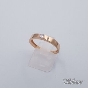 Auksinis žiedas su cirkoniu AZ565; 18,5 mm