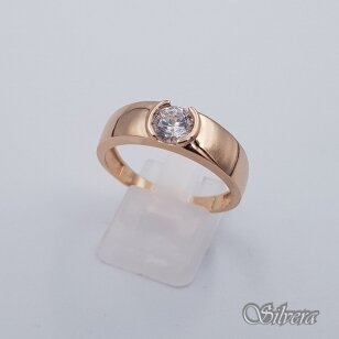 Auksinis žiedas su cirkoniu AZ569; 20 mm