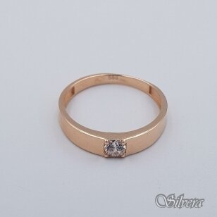 Auksinis žiedas su cirkoniu AZ593; 20 mm