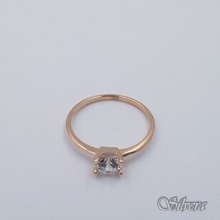 Auksinis žiedas su cirkoniu AZ634; 16 mm