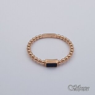 Auksinis žiedas su cirkoniu AZ713; 17,5 mm
