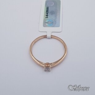Auksinis žiedas su deimantu AZ909; 17 mm