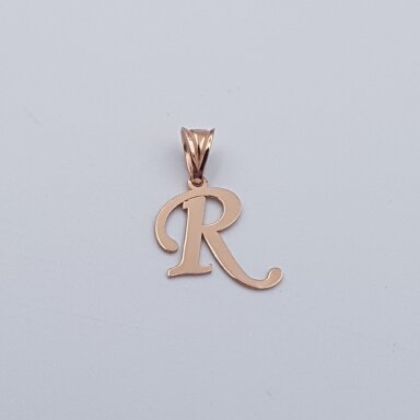 Auksinis pakabukas raidė "R"