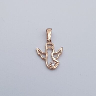 Auksinis pakabukas su cirkoniu AP344 Auksinis pakabukas su cirkoniu AP344