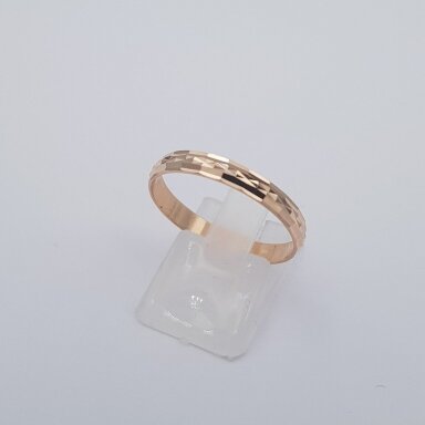 Auksinis vestuvinis žiedas VZ13; 18 mm