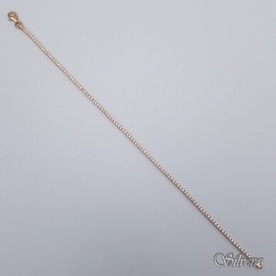 Auksinė apyrankė su cirkoniais AA290; 18 cm 2