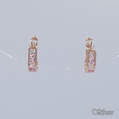 Auksiniai auskarai su cirkoniais AE158 1