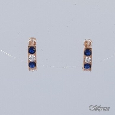 Auksiniai auskarai su cirkoniais AE159 1