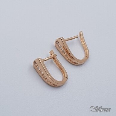 Auksiniai auskarai su cirkoniais AE179 1