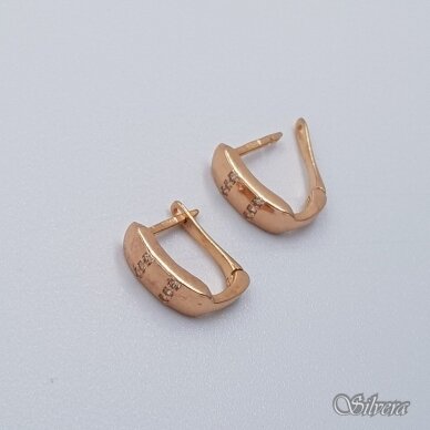 Auksiniai auskarai su cirkoniais AE184 1