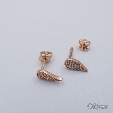 Auksiniai auskarai su cirkoniais AE193