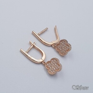 Auksiniai auskarai su cirkoniais AE239