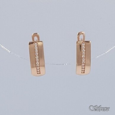 Auksiniai auskarai su  cirkoniais AE465