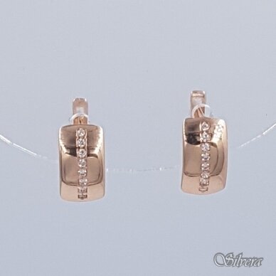 Auksiniai auskarai su cirkoniais AE51