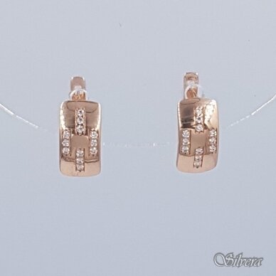 Auksiniai auskarai su cirkoniais AE52