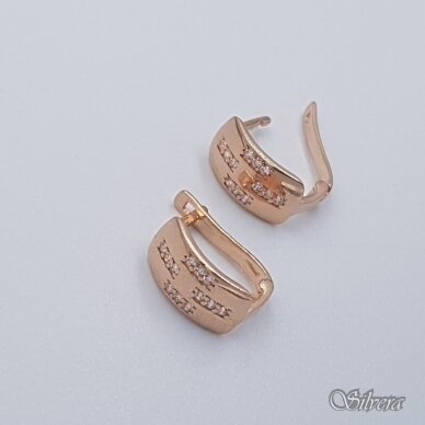 Auksiniai auskarai su cirkoniais AE52 1