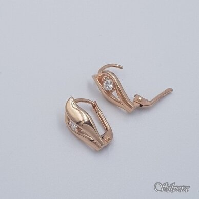 Auksiniai auskarai su cirkoniu AE230 1