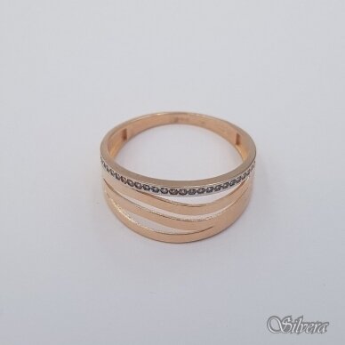 Auksinias žiedas su cirkoniais AZ670; 20 mm 1