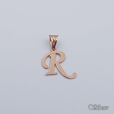 Auksinis pakabukas raidė "R"