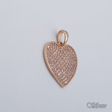 Auksinis pakabukas su cirkoniais AP307 1 Auksinis pakabukas su cirkoniais AP307 1