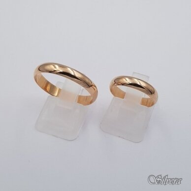 Auksinis vestuvinis žiedas VZ04; 16,5 mm 2