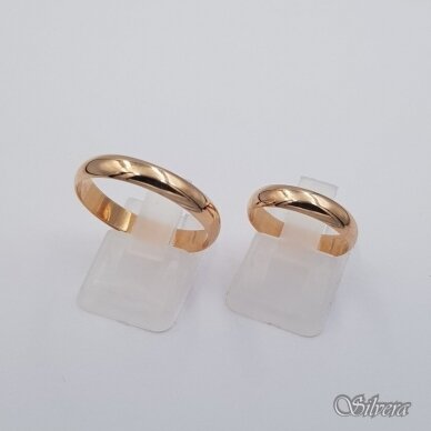 Auksinis vestuvinis žiedas VZ04; 17,5 mm 2