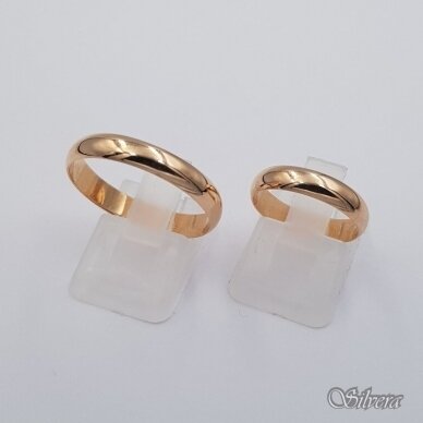 Auksinis vestuvinis žiedas VZ04; 18,5 mm 2