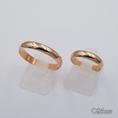 Auksinis vestuvinis žiedas VZ04; 19,5 mm 2