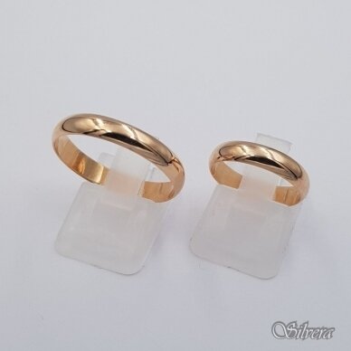 Auksinis vestuvinis žiedas VZ04; 21 mm 2