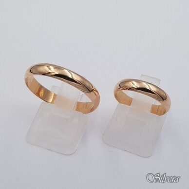 Auksinis vestuvinis žiedas VZ04; 21,5 mm 2