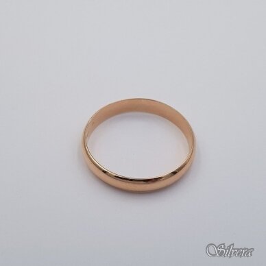 Auksinis vestuvinis žiedas VZ04; 23,5 mm 1