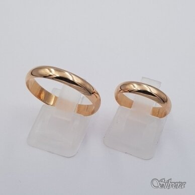 Auksinis vestuvinis žiedas VZ04; 23,5 mm 2