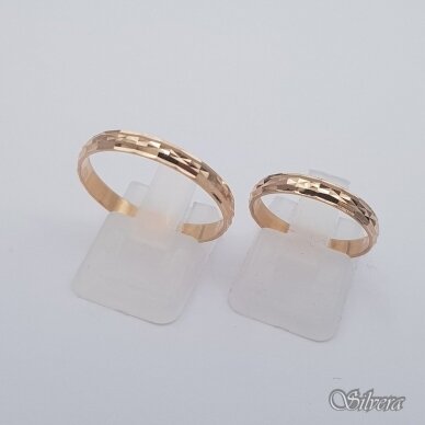 Auksinis vestuvinis žiedas VZ13; 16,5 mm 2